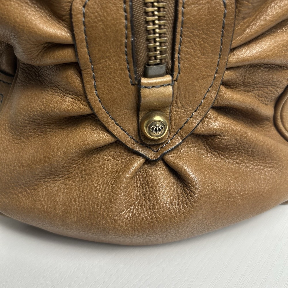 Vintage Juicy Couture Tan Brown Leather Shoulder Bag Y2K - Picture 5 of 16